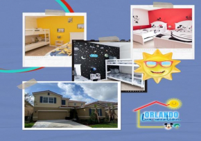 Marvelous Villa with South facing pool and themed bedrooms close to Disney